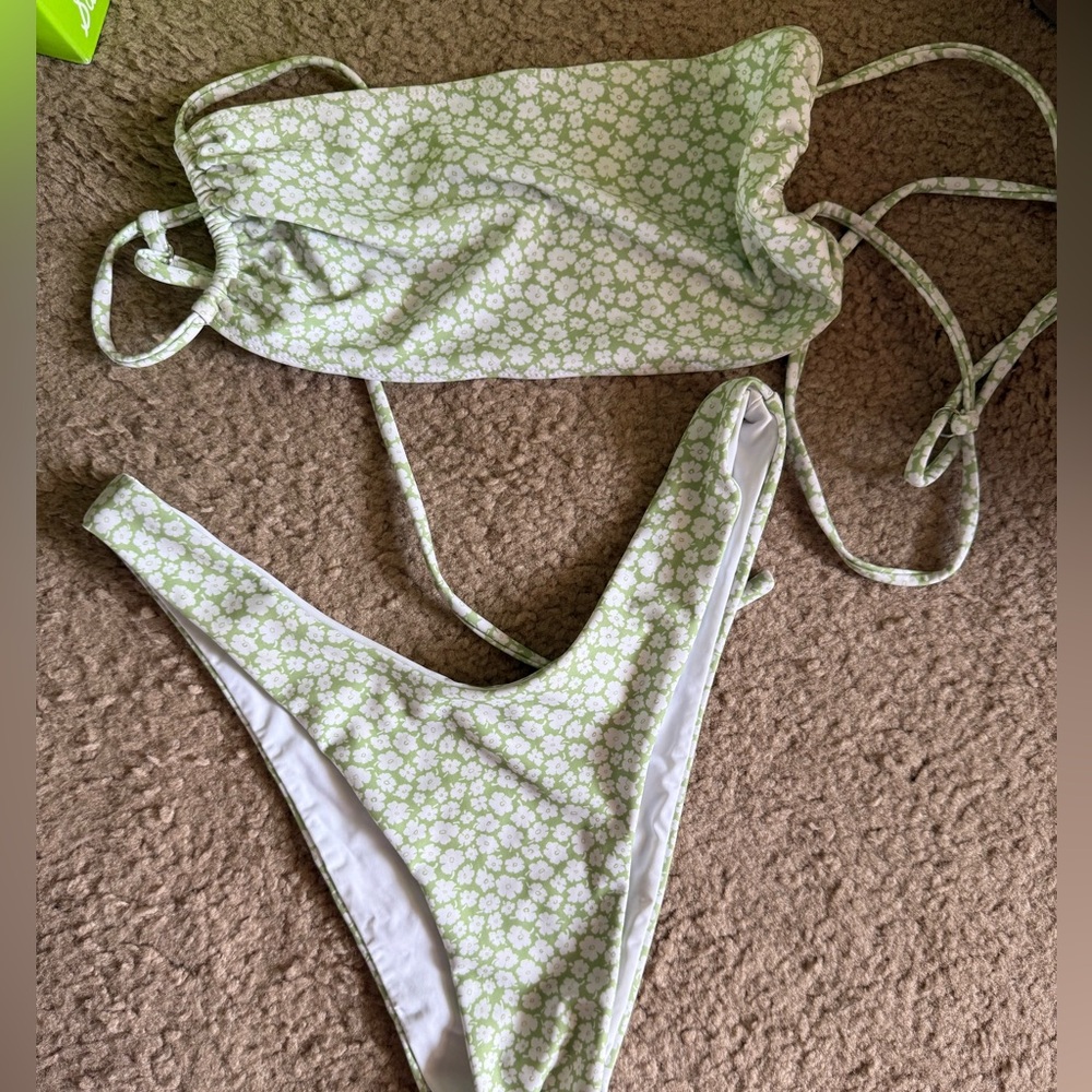 Charlie Holiday Green Floral Bikini